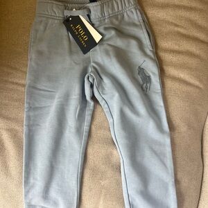 Classic Kids Light Blue Sweatpants with Embroidered Logo